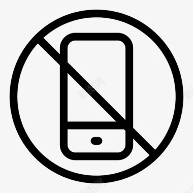 禁止使用手机禁止使用智能手机图标图标