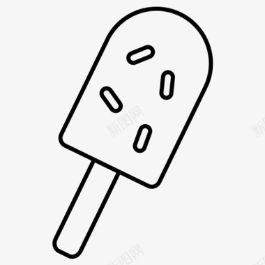 冰淇淋冰棍膳食图标图标