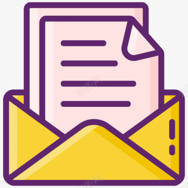邮件web存储1线性颜色图标图标