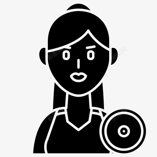 铁饼运动员田径图标svg_新图网 https://ixintu.com 女子 女子运动2字形 投掷 田径 运动员 铁饼
