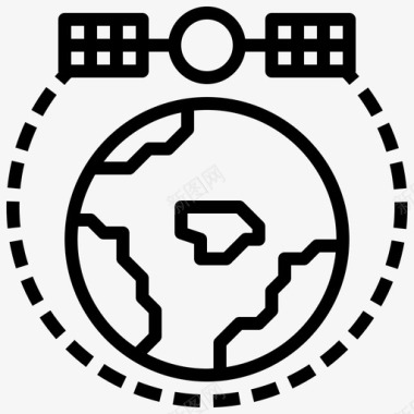 测量卫星天线电子图标图标