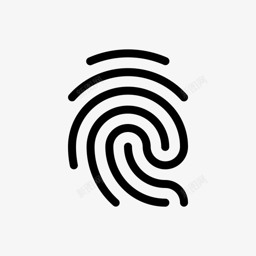 指纹触摸触摸id图标svg_新图网 https://ixintu.com id 指纹 概要 用户界面 触摸