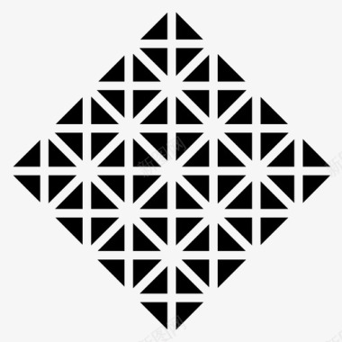 钻石六十四抽象艺术几何图标图标