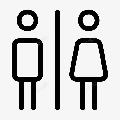 卫生间浴室浴室标牌图标svg_新图网 https://ixintu.com 卫生间 机场 浴室 浴室标牌