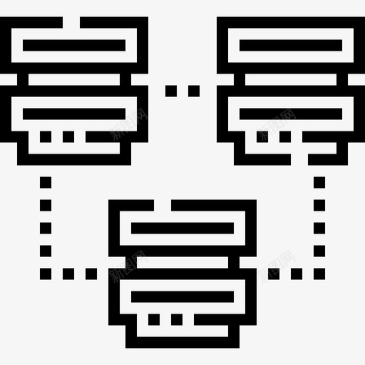 网络大数据19线性图标svg_新图网 https://ixintu.com 大数 数据 线性 网络