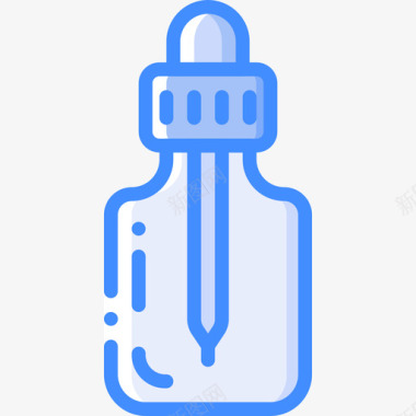 吸管容器4蓝色图标图标