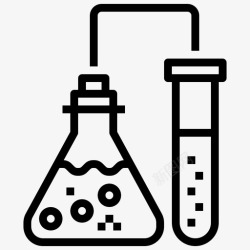 药检药检烧瓶医疗保健图标高清图片