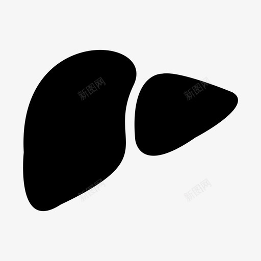 肝脏身体各部分消化图标svg_新图网 https://ixintu.com 人体器官 健康 内脏 消化 肝脏 身体各部分