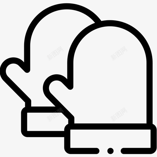 手套面包房93线性图标svg_新图网 https://ixintu.com 手套 线性 面包房