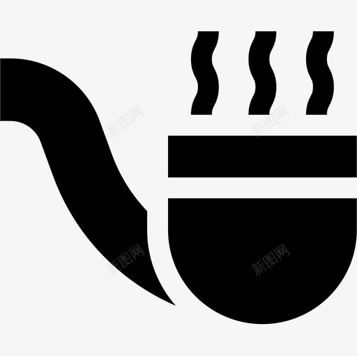 烟斗私家侦探18号装满了图标svg_新图网 https://ixintu.com 烟斗 私家侦探18号 装满了