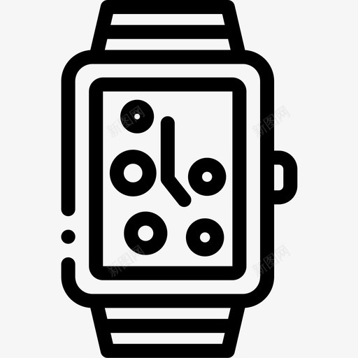 智能手表速度表时间9线性图标svg_新图网 https://ixintu.com 智能手表 线性 速度表时间9