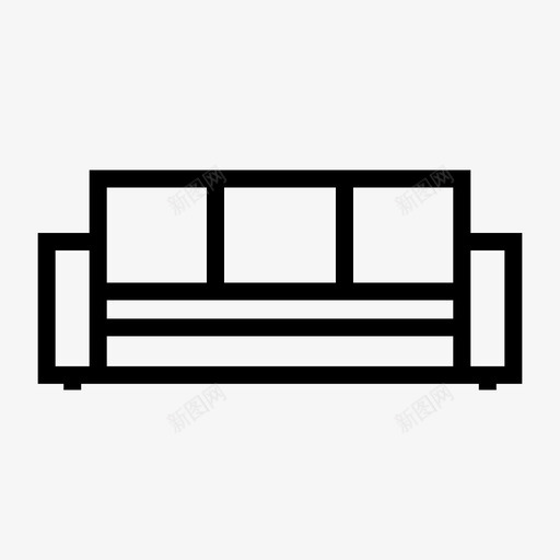 沙发家具客厅图标svg_新图网 https://ixintu.com 媒体 客厅 家具 座位 沙发 用户界面 等等 网页设计