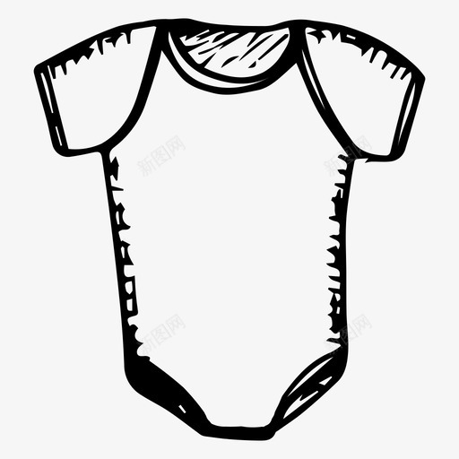 婴儿服装儿童新生儿图标svg_新图网 https://ixintu.com 儿童 婴儿 新生儿 服装