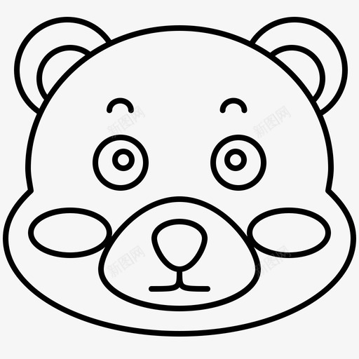 熊动物灰熊图标svg_新图网 https://ixintu.com 动物 哺乳动物 灰熊 熊 野生