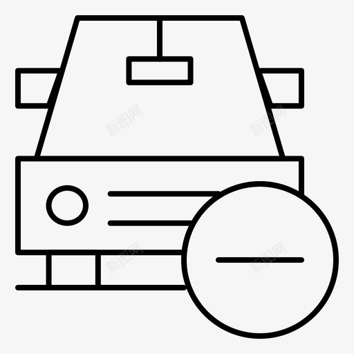 车删除减少图标svg_新图网 https://ixintu.com 减少 删除 工具 车辆