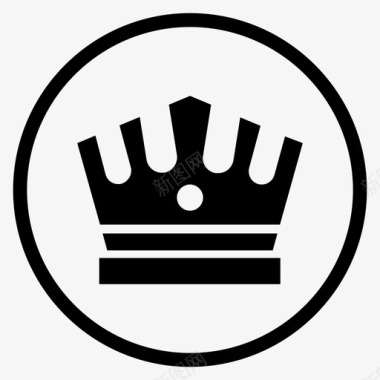 皇冠国王君主制图标图标
