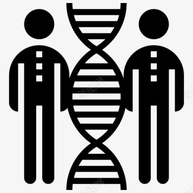 克隆生物技术遗传学图标图标