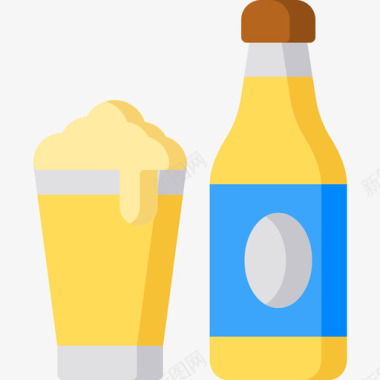 啤酒新年37淡啤酒图标图标