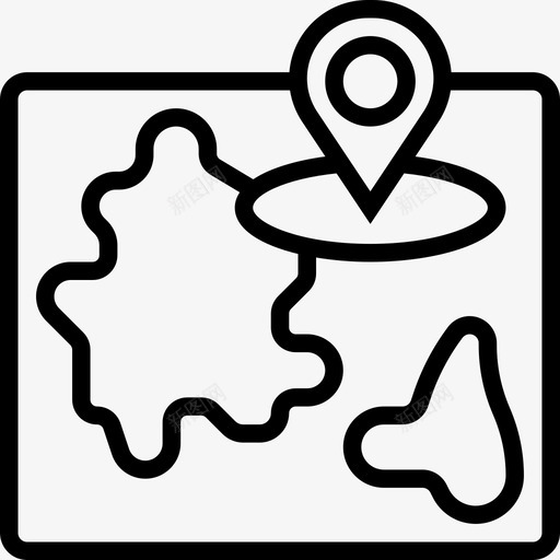 地图旅行法国符号直线图标svg_新图网 https://ixintu.com 地图 旅行 法国 直线 符号
