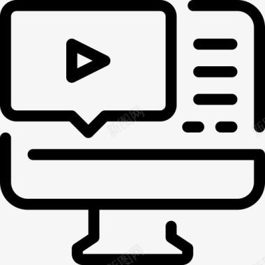 视频教程计算机教育图标图标