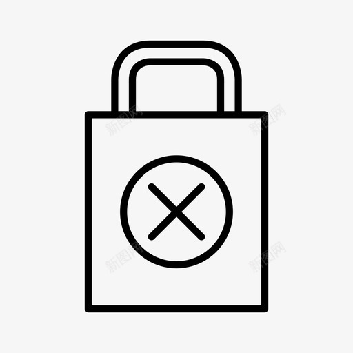 购物袋透明电子商务图标svg_新图网 https://ixintu.com 电子商务 购物 购物袋 透明