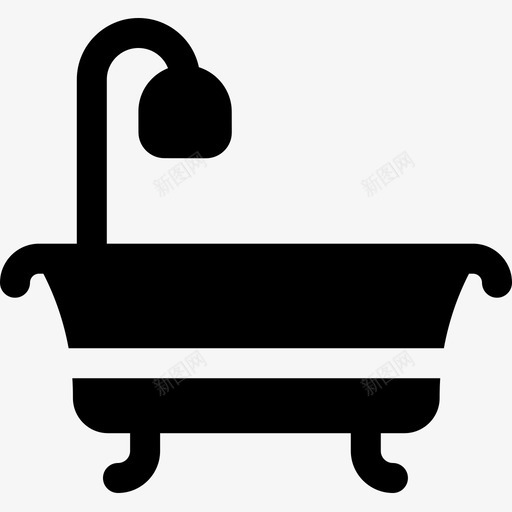 浴缸家庭装饰51填充图标svg_新图网 https://ixintu.com 填充 家庭装饰51 浴缸