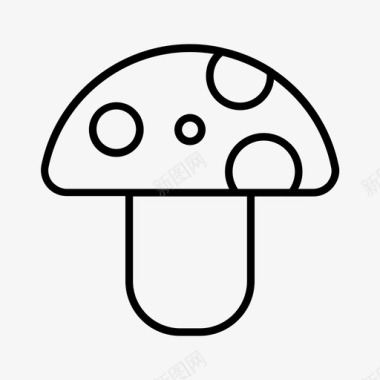 蘑菇鹅膏图标图标