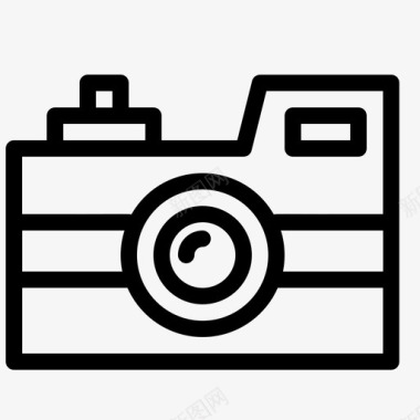 古董古董相机摄影图标图标