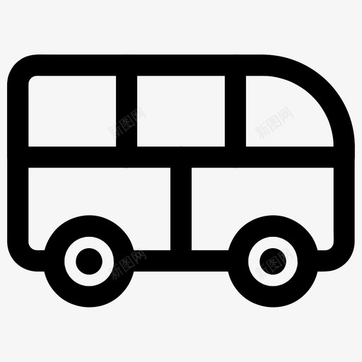 巴士小型巴士交通工具图标svg_新图网 https://ixintu.com 交通工具 小型 巴士 旅游 车辆