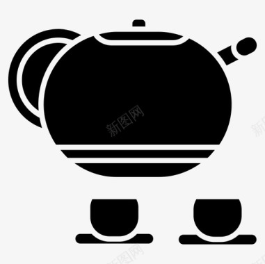 茶壶饮料早餐图标图标