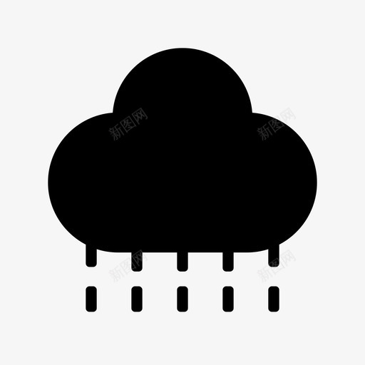 天气气候雨水图标svg_新图网 https://ixintu.com 天气 气候 温度 热带 雨水