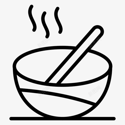 医疗碗食物图标svg_新图网 https://ixintu.com 医疗 医疗常规系列83 汤 病人 碗 食物