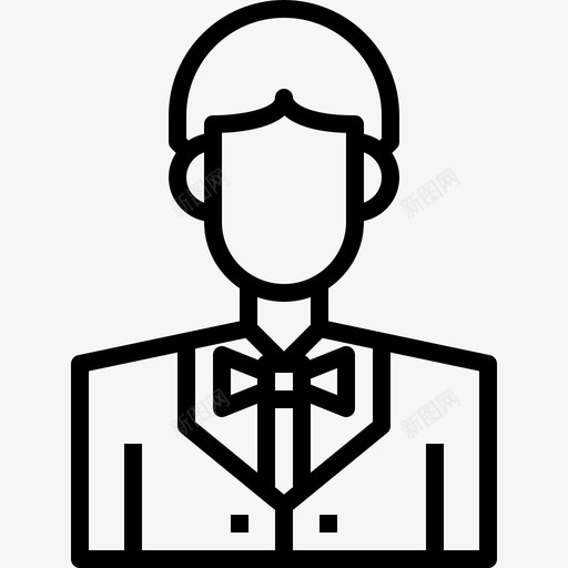服务员头像男性图标svg_新图网 https://ixintu.com 个人资料 头像 服务员 用户 男性 男性头像