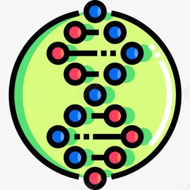 Dna生物工程7线性颜色图标图标