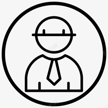 员工企业承包商图标图标