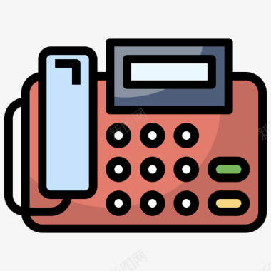 固定电话通信31线颜色图标图标