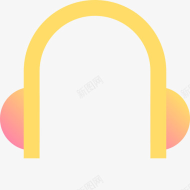 耳机安全18黄色图标图标
