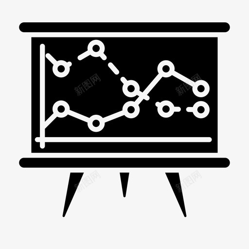 演示文稿板业务图标svg_新图网 https://ixintu.com 业务 业务财务字形 图形 板 演示文稿 行