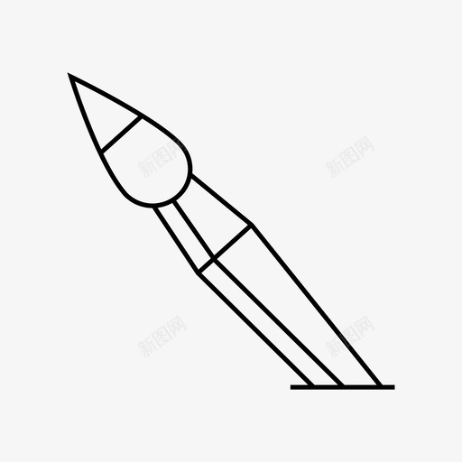 画笔钢笔水笔图标svg_新图网 https://ixintu.com 水笔 画笔 钢笔