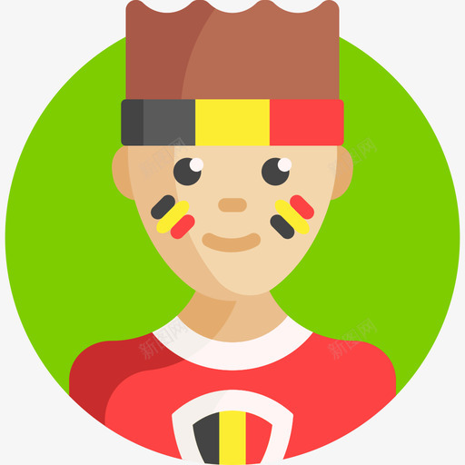 足球迷比利时3持平图标svg_新图网 https://ixintu.com 持平 比利时3 足球迷