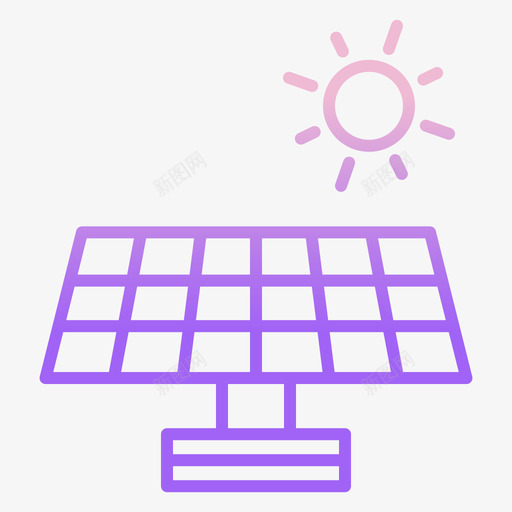 太阳能能量51轮廓梯度图标svg_新图网 https://ixintu.com 太阳能 梯度 能量 轮廓