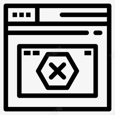 Internet错误页面图标图标