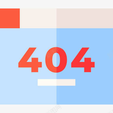 404错误客户服务42扁平图标图标