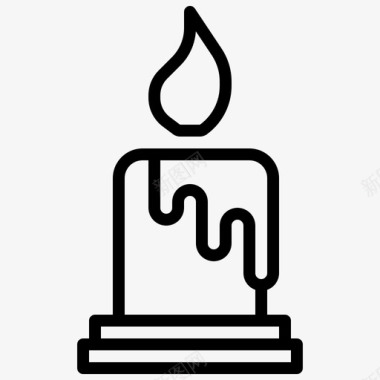蜡烛葬礼30直系图标图标
