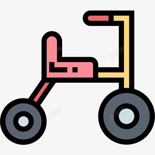 三轮车婴儿79线性颜色图标svg_新图网 https://ixintu.com 三轮车 婴儿 线性 颜色