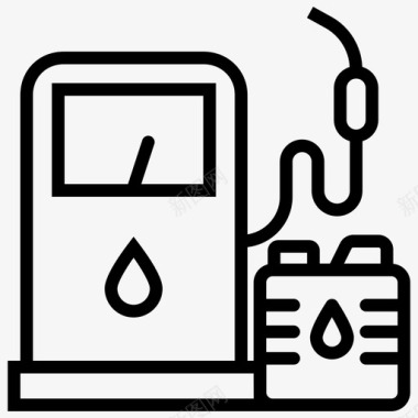 燃油泵加油机生物柴油机生物乙醇图标图标