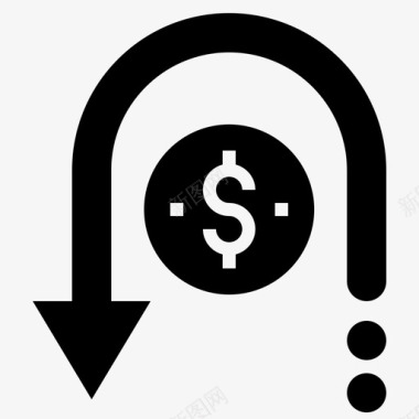 退单金融技术2字形图标图标