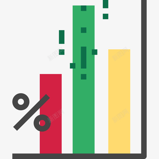 条形图贷款4持平图标svg_新图网 https://ixintu.com 持平 条形图 贷款