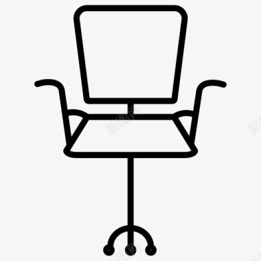 椅子活动椅办公椅图标图标