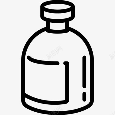 线性瓶容器图标图标